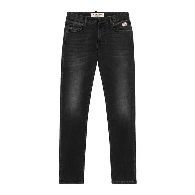 JEANS DENIM BLACK STRETCH LANCE Uomo Denim