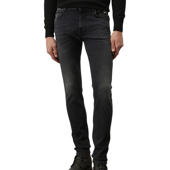 JEANS DENIM BLACK STRETCH LANCE Uomo Denim