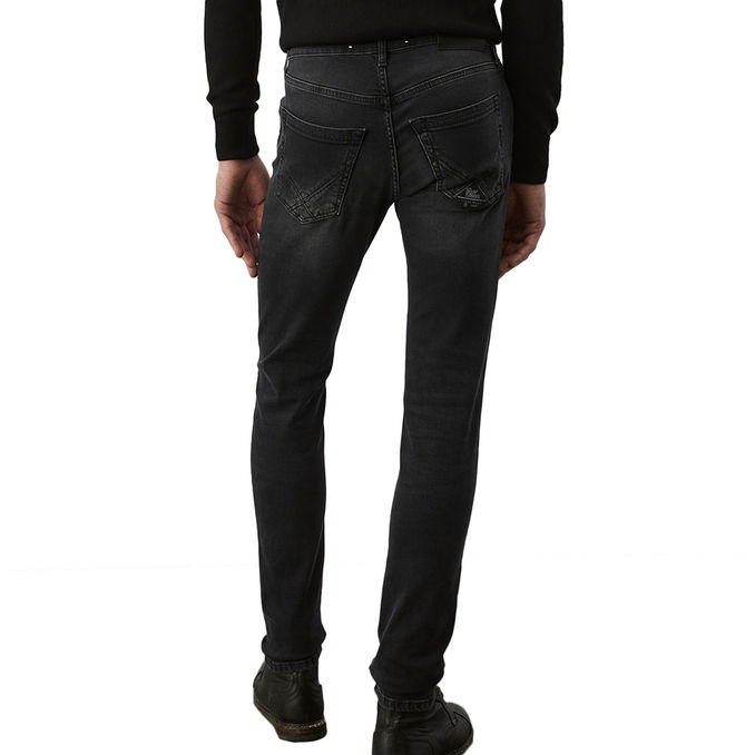 JEANS DENIM BLACK STRETCH LANCE Uomo Denim