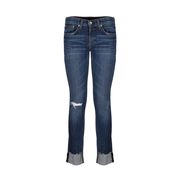 JEANS DRE CINQUE TASCHE ROVINATO CON RISVOLTO Donna Denim Medio JEANS DRE CINQUE TASCHE ROVINATO CON RISVOLTO Donna Denim Medio