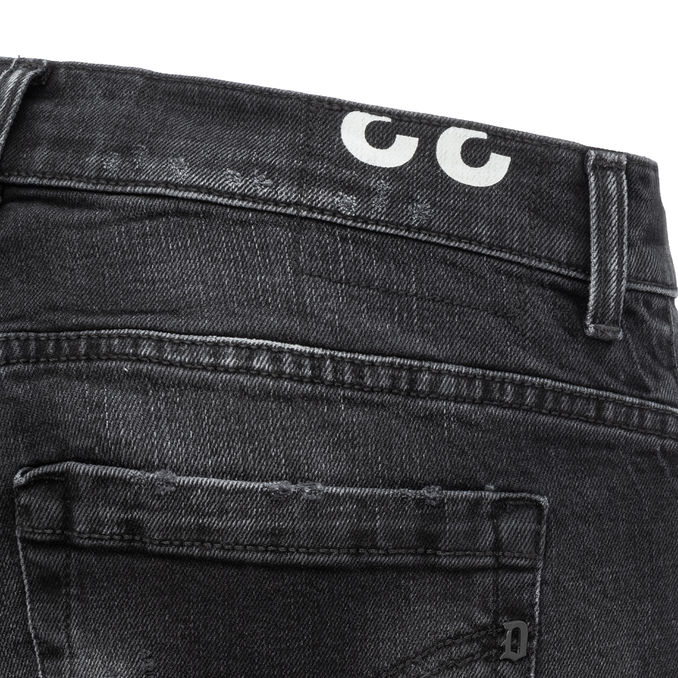 JEANS GEORGE CON STRAPPI Uomo Nero