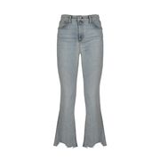 JEANS HANA CINQUE TASCHE A ZAMPA FONDO IRREGOLARE Donna Denim Chiaro JEANS HANA CINQUE TASCHE A ZAMPA FONDO IRREGOLARE Donna Denim Chiaro