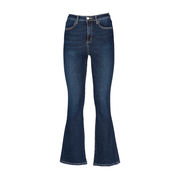 JEANS HEIDI VITA ALTA A ZAMPA Donna Denim scuro JEANS HEIDI VITA ALTA A ZAMPA Donna Denim scuro