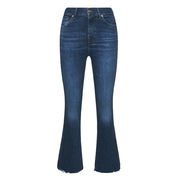 JEANS ILLUSION HIGHLINE CROP A TROMBETTA Donna Dark Blue JEANS ILLUSION HIGHLINE CROP A TROMBETTA Donna Dark Blue