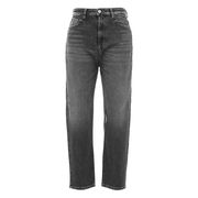 JEANS KAROLINA VITA ALTA GAMBA MORBIDA Donna Denim Grigio JEANS KAROLINA VITA ALTA GAMBA MORBIDA Donna Denim Grigio