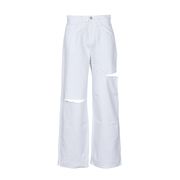 JEANS MAJA A PALAZZO CON STRAPPI Donna Denim chiaro JEANS MAJA A PALAZZO CON STRAPPI Donna Denim chiaro