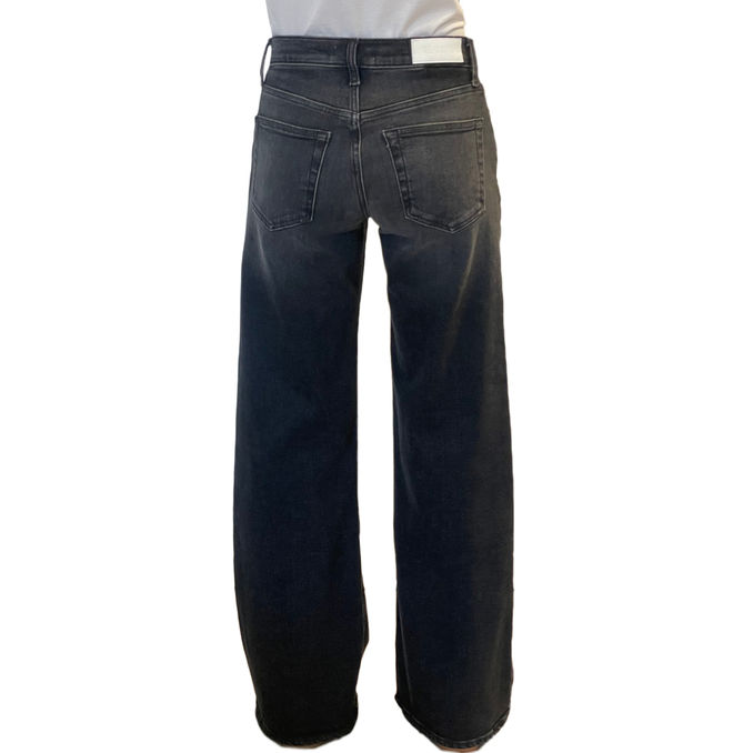 JEANS MID RISE WIDE LEG Donna Onyx Fade
