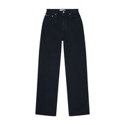 JEANS RELAXED VITA ALTA Donna Denim Black JEANS RELAXED VITA ALTA Donna Denim Black