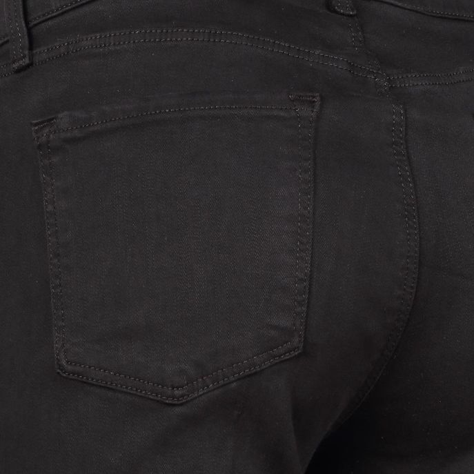 JEANS SELENA IN BULL DI COTONE MID RISE Donna Nero