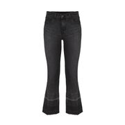 JEANS SELENA MID RISE CROP BOOT Donna Nero JEANS SELENA MID RISE CROP BOOT Donna Nero