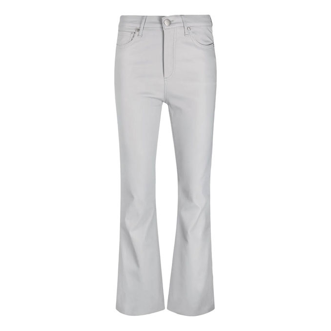 JEANS SPALMATO A ZAMPETTA Donna Grigio