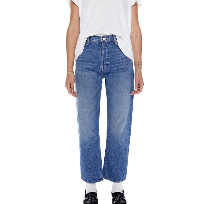 JEANS THE DITCHER CROP Donna Blu Medio