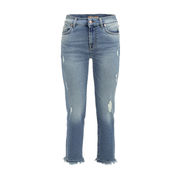 JEANS THE STRAIGHT CROP STRAPPATO Donna Light Blue JEANS THE STRAIGHT CROP STRAPPATO Donna Light Blue