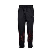 JOGGER CON FIAMMA ROSSA IN ACETATO Uomo Nero JOGGER CON FIAMMA ROSSA IN ACETATO Uomo Nero