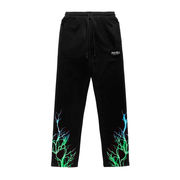 JOGGER CON STAMPA GREEN AND LIGHTBLUE LIGHTNING Uomo Nero JOGGER CON STAMPA GREEN AND LIGHTBLUE LIGHTNING Uomo Nero