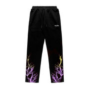JOGGER CON STAMPA PURPLE AND YELLOW LIGHTNING Uomo Nero JOGGER CON STAMPA PURPLE AND YELLOW LIGHTNING Uomo Nero