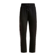 JOGGER DALILA CON BANDE LATERALI PAILETTES Donna Nero JOGGER DALILA CON BANDE LATERALI PAILETTES Donna Nero