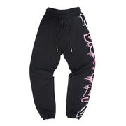 JOGGER IN FELPA CON STAMPA Donna Nero/Stampa Rosa JOGGER IN FELPA CON STAMPA Donna Nero/Stampa Rosa