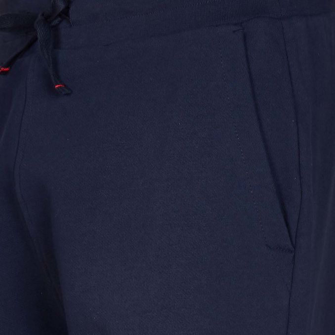 JOGGER IN FELPA NASTRO Uomo Navy
