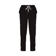 JOGGER IN TRICOTINA CON COULISSE E DOPPIO PIPING Donna Nero JOGGER IN TRICOTINA CON COULISSE E DOPPIO PIPING Donna Nero