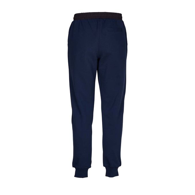 JOGGER LONG NYLON DETAIL COTTON FLUO Uomo Navy Blue