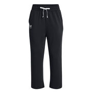 JOGGERS RIVAL TERRY FLARE CROP Donna Nero Bianco JOGGERS RIVAL TERRY FLARE CROP Donna Nero Bianco