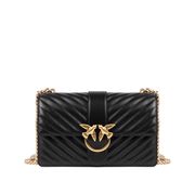 LOVE BAG ICON V QUILT IN NAPPA MATELASSE Donna Nero LOVE BAG ICON V QUILT IN NAPPA MATELASSE Donna Nero