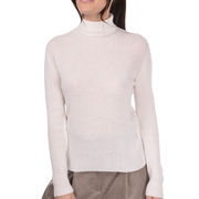 LUPETTO A COSTE IN CASHMERE Donna Panna LUPETTO A COSTE IN CASHMERE Donna Panna