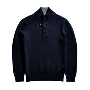 LUPETTO CON GANCIO Uomo Blu Navy Platino  LUPETTO CON GANCIO Uomo Blu Navy Platino