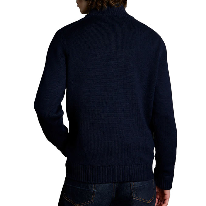 LUPETTO CON GANCIO Uomo Blu Navy Platino