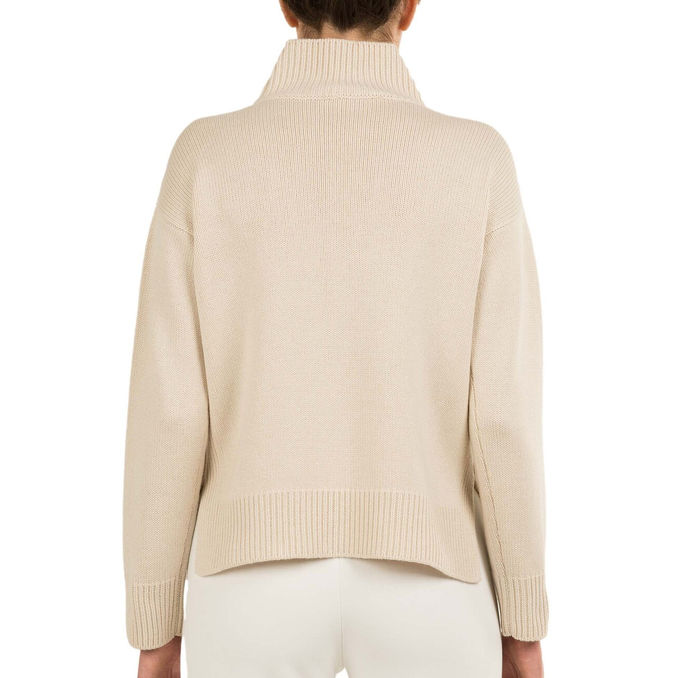 LUPETTO IN LANA E CASHMERE Donna Light Beige