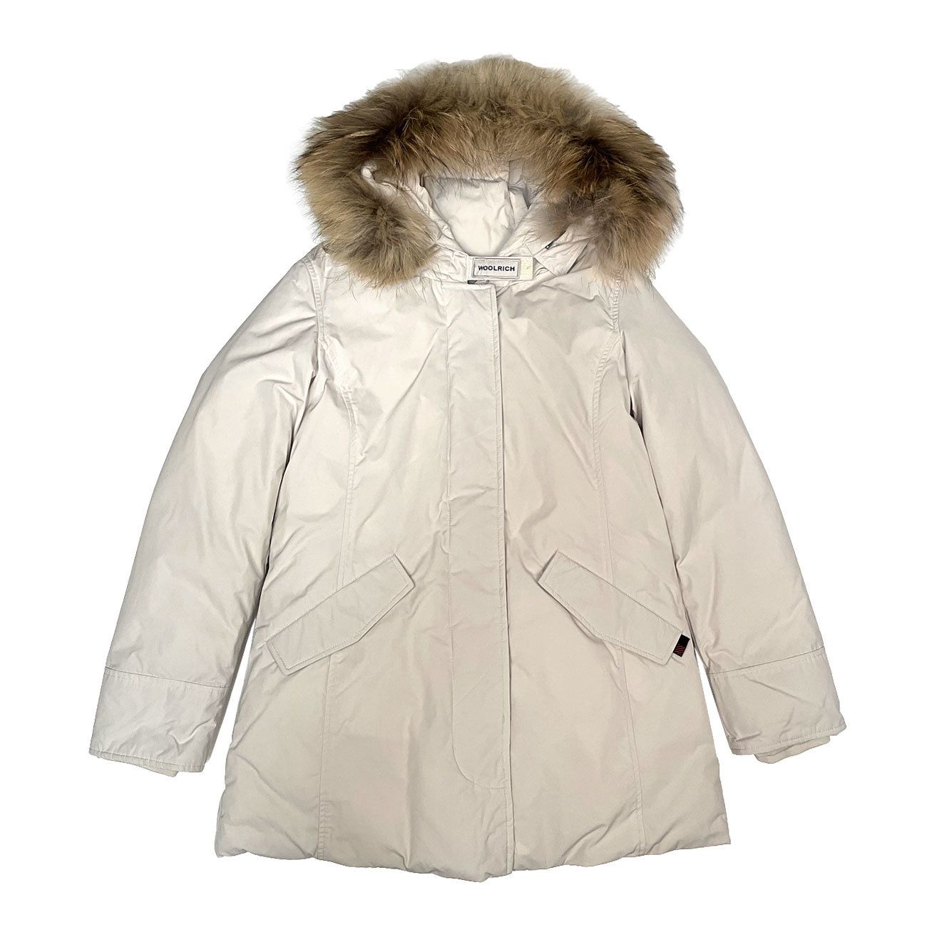 WOOLRICH LUXURY ARCTIC PARKA Bambina White stone | Mascheroni Store