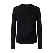 MAGLIA DIRASPATURA 100% LANA Donna Nero Limousine MAGLIA DIRASPATURA 100% LANA Donna Nero Limousine