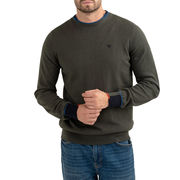 MAGLIA GIROCOLLO CON PATCH SUI GOMITI MAGLIA GIROCOLLO CON PATCH SUI GOMITI