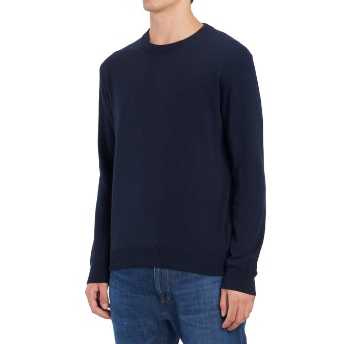 MAGLIA GIROCOLLO REGULAR FIT IN CASHMERE E SETA