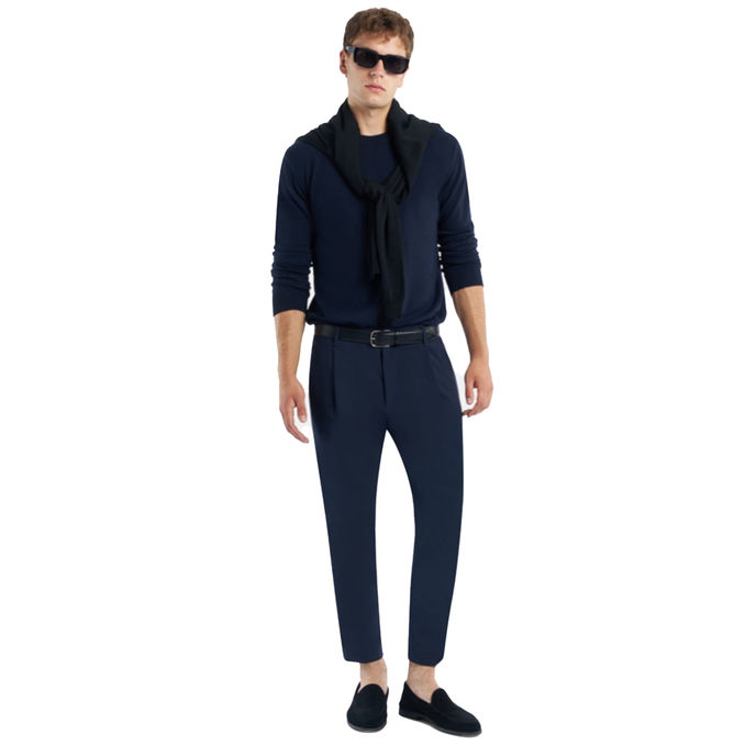 MAGLIA GIROCOLLO REGULAR FIT IN CASHMERE E SETA