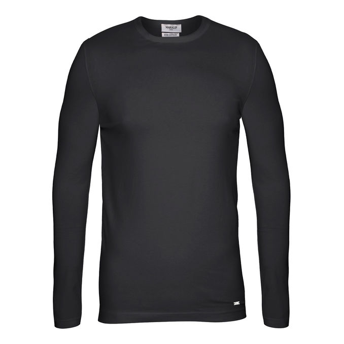 MAGLIA IN JERSEY Uomo Nero