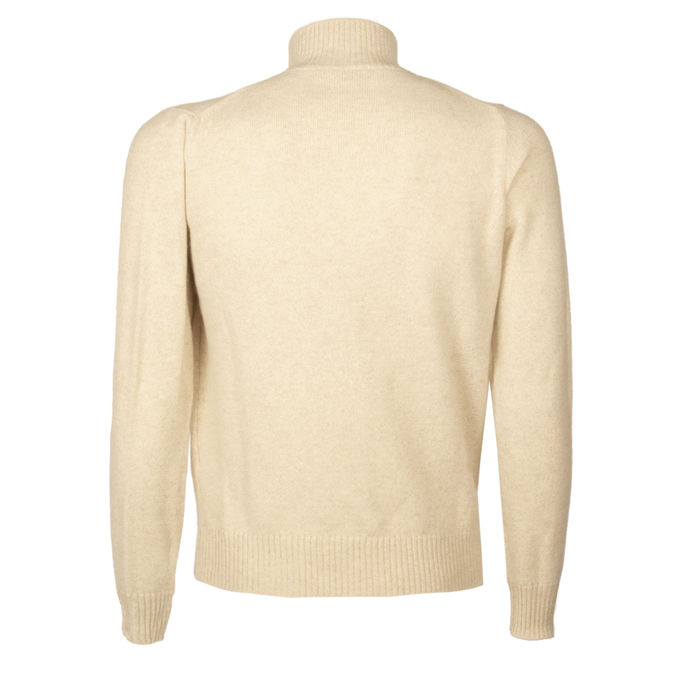 MAGLIA IN LANA E CASHMERE Uomo Beige