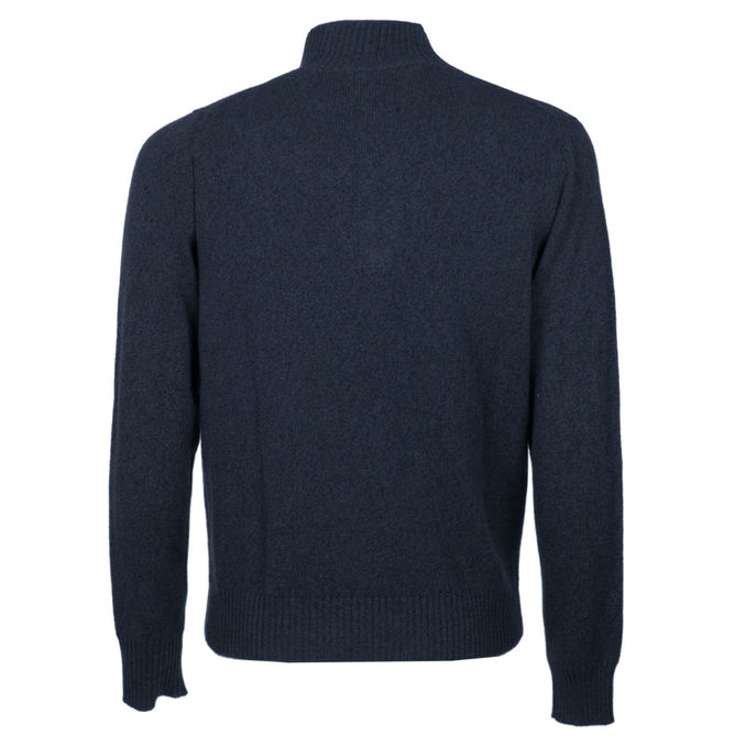MAGLIA IN LANA E CASHMERE Uomo Blu