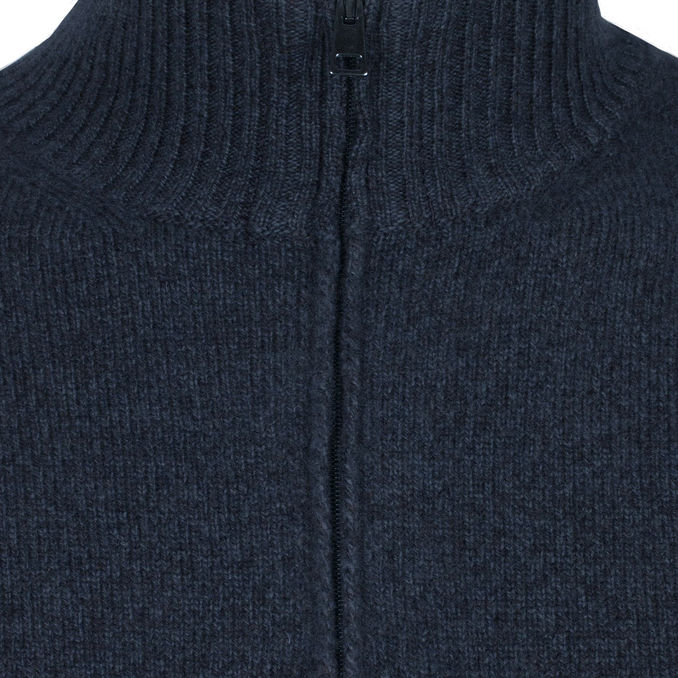 MAGLIA IN LANA E CASHMERE Uomo Blu