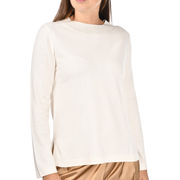 MAGLIA IN LUREX CON SPACCHI IN LANA Donna Panna MAGLIA IN LUREX CON SPACCHI IN LANA Donna Panna