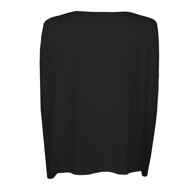 MAGLIA IN SETA Donna Nero