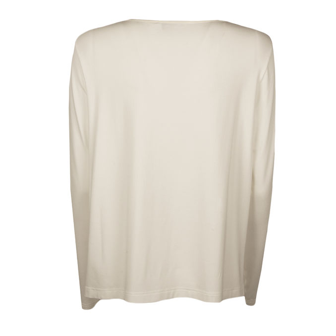 MAGLIA IN SETA Donna Sabbia