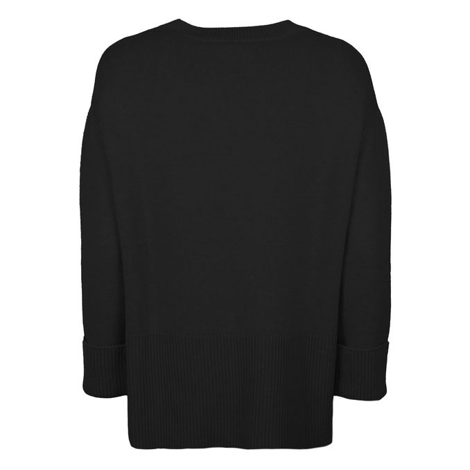 MAGLIA MISTO LANA Donna Nero