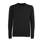 MAGLIA PARICOLLO LAMBSWOOL TINTO FREDDO Uomo Nero MAGLIA PARICOLLO LAMBSWOOL TINTO FREDDO Uomo Nero