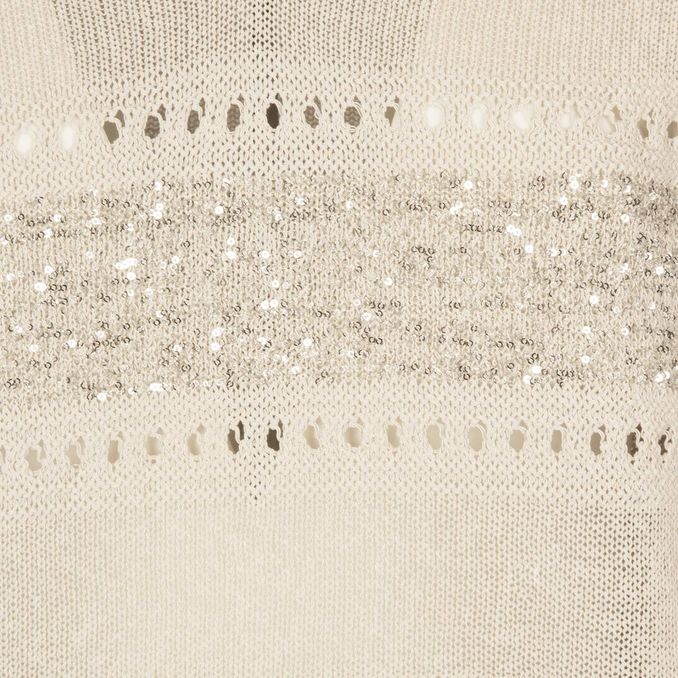 MAGLIA SCINTILLE Donna Beige 