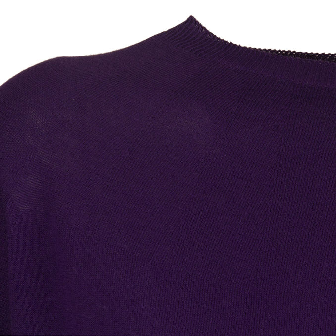 MAGLIA SEMIBARCA IN CREPE Donna Crepuscolo