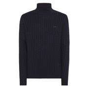 MAGLIA TURLE CABLE Uomo Blu Navy  MAGLIA TURLE CABLE Uomo Blu Navy