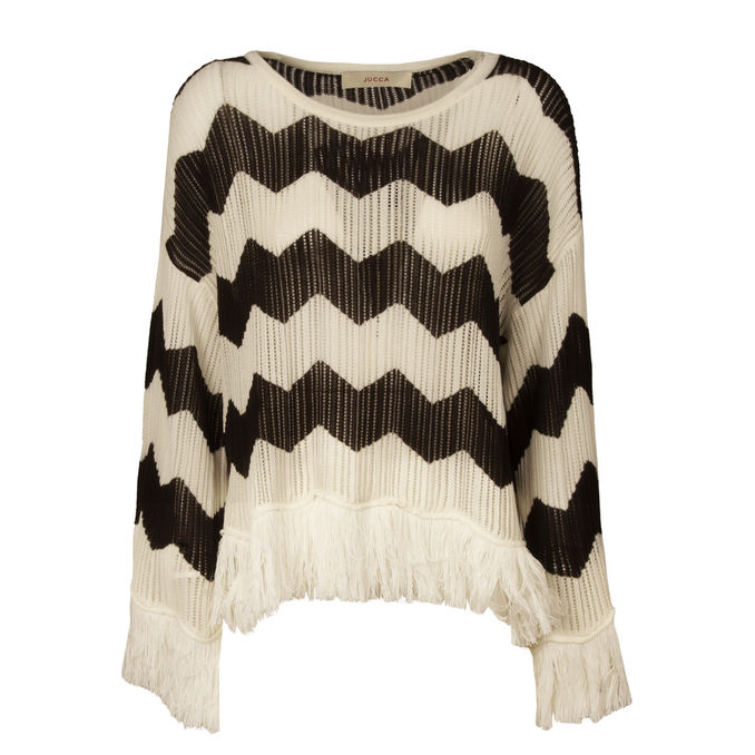 MAGLIA ZIG ZAG Donna Panna