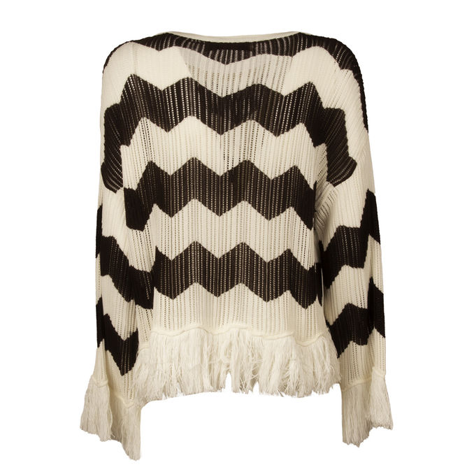 MAGLIA ZIG ZAG Donna Panna